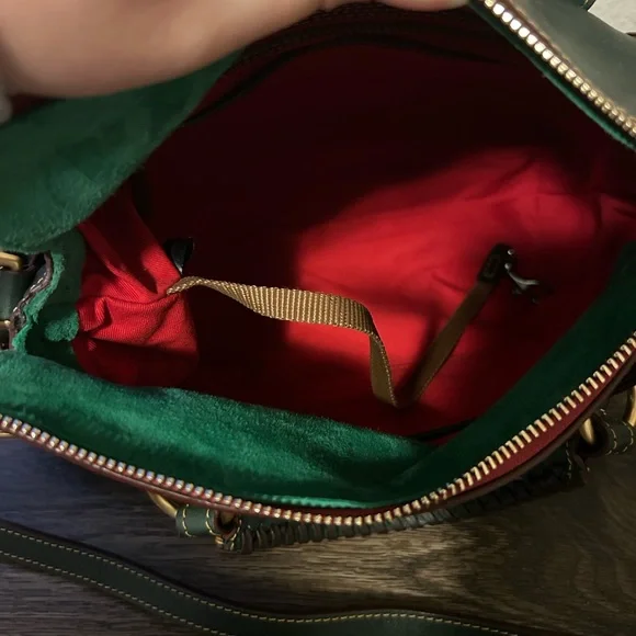 Dooney & Bourke Green Florentine Leather Mini Satchel - Picture 10 of 13